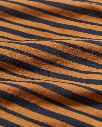 Reid Heirloom Stripe Bandana In Black/gold
