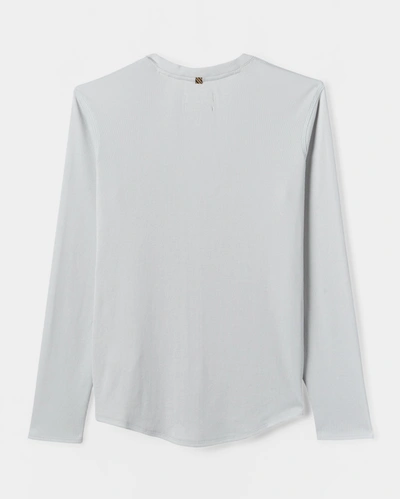 Reid Knit Camellia Top In Beach Blue