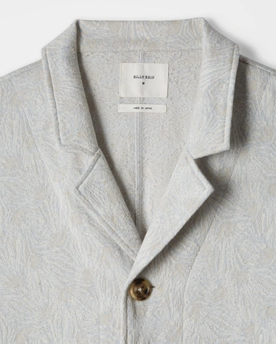 Reid Knit Jacquard Camp Shirt In Sky Blue