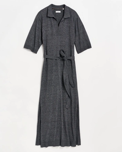 Shop Reid Knit Polo Dress In Black