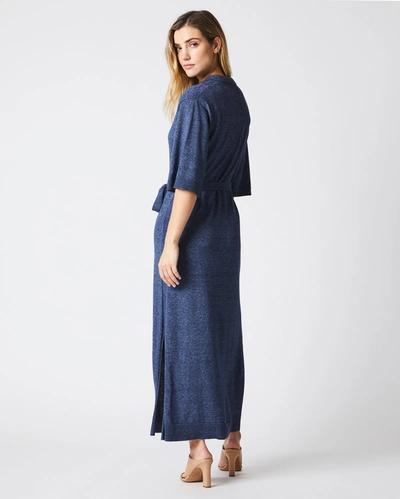 Shop Reid Knit Polo Dress In Coastal Blue