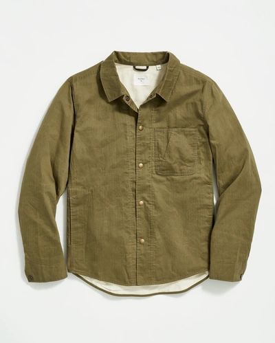 Shop Reid Leroy Shirt Jacket In Moss Green