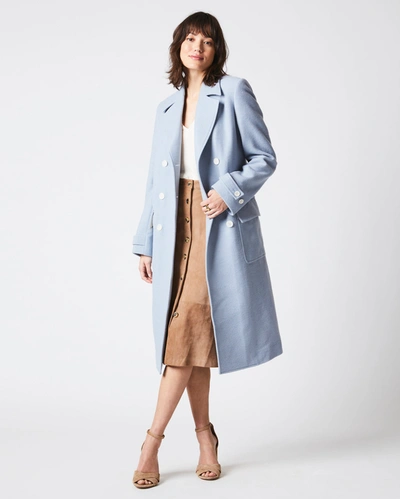 Shop Reid Macdougal Coat In Light Blue