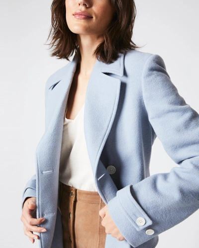 Shop Reid Macdougal Coat In Light Blue