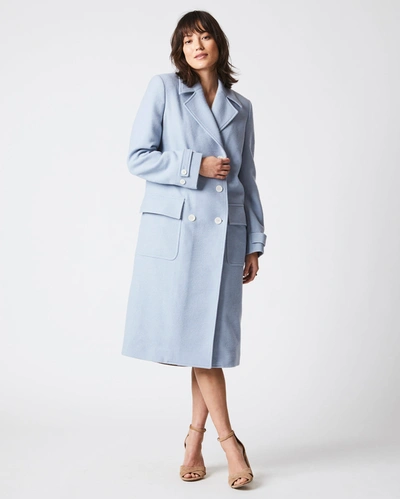 Shop Reid Macdougal Coat In Light Blue