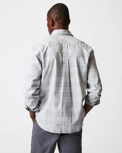 Shop Billy Reid Melange Plaid John T Shirt In Grey