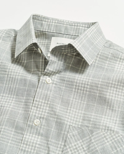 Shop Billy Reid Melange Plaid John T Shirt In Grey