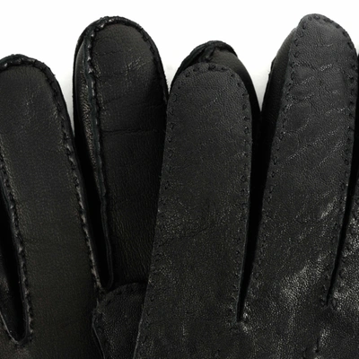 Shop Billy Reid Moore & Giles Mens Leather Gloves In Black