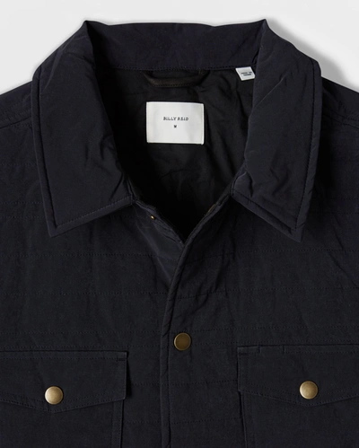 Shop Reid Michael Shirt Jacket In Navy
