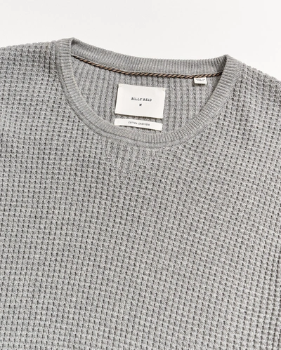 Billy Reid, Inc Mini Waffle Crew In Grey