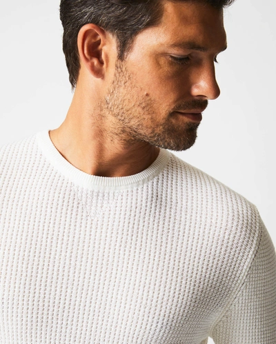Billy Reid, Inc Mini Waffle Crew In White