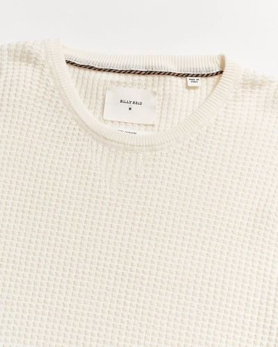 Billy Reid, Inc Mini Waffle Crew In White