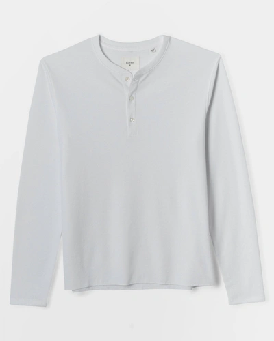 Reid Mini Waffle Henley In Grey