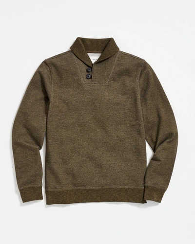 Shop Reid Mouline Shawl Pullover In Olive