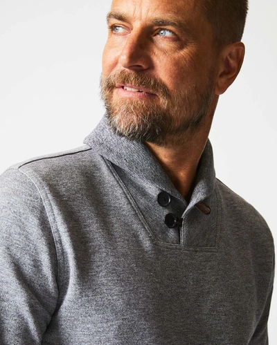 Reid Mouline Shawl Pullover In Medium Grey