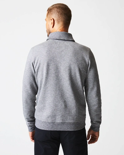 Shop Reid Mouline Shawl Pullover In Medium Grey