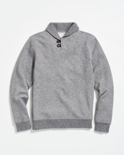 Shop Reid Mouline Shawl Pullover In Medium Grey