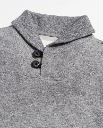 Reid Mouline Shawl Pullover In Medium Grey