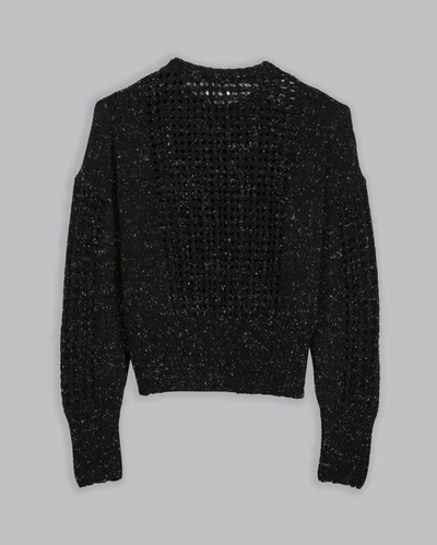 Billy Reid, Inc Net Boxy Sweater In Black
