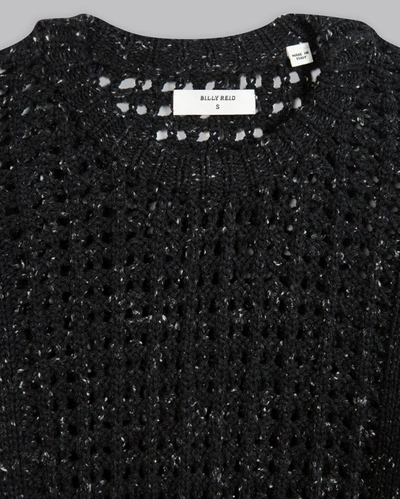 Billy Reid, Inc Net Boxy Sweater In Black