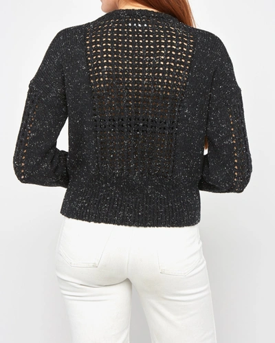 Billy Reid, Inc Net Boxy Sweater In Black