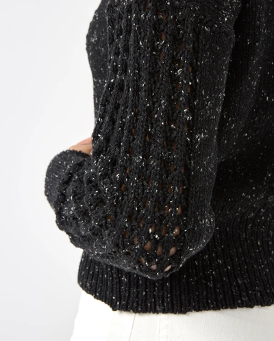 Shop Billy Reid, Inc Net Boxy Sweater In Black