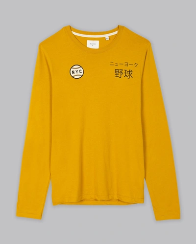 Shop Billy Reid, Inc Nyc L/s Tee In Gold