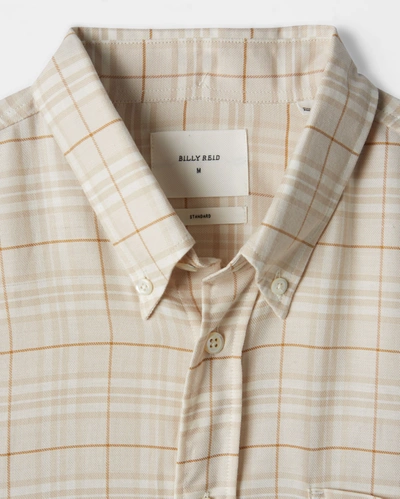 Shop Reid Offset Pocket Shirt In Terracotta