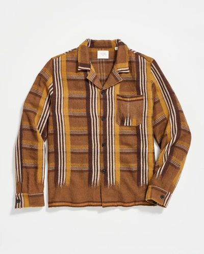 Shop Billy Reid Ombre Selvedge Camp Overshirt In Multi