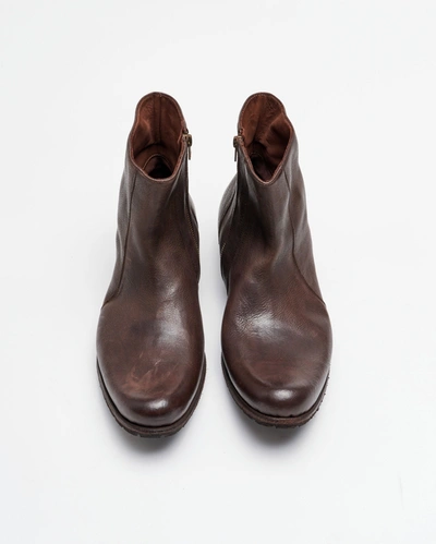 Reid Paglia Moto Boot In Black/dark Brown