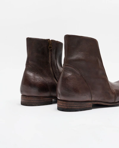 Reid Paglia Moto Boot In Black/dark Brown