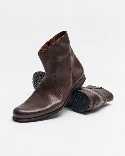 Reid Paglia Moto Boot In Black/dark Brown