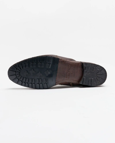 Shop Reid Paglia Moto Boot In Black/dark Brown