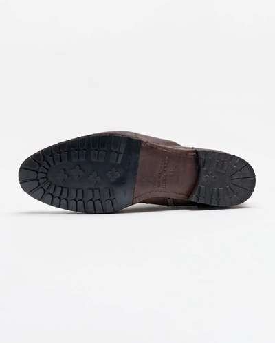 Reid Paglia Moto Boot In Black/dark Brown