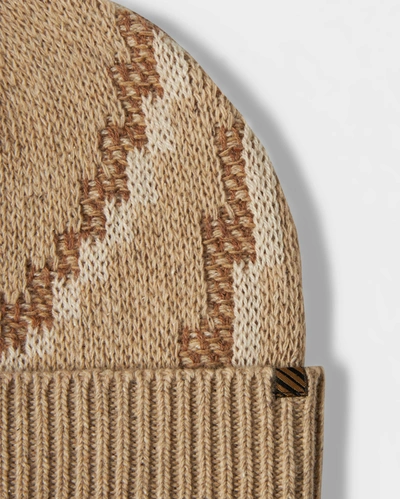 Shop Reid Parsons Beanie In Oatmeal/camel