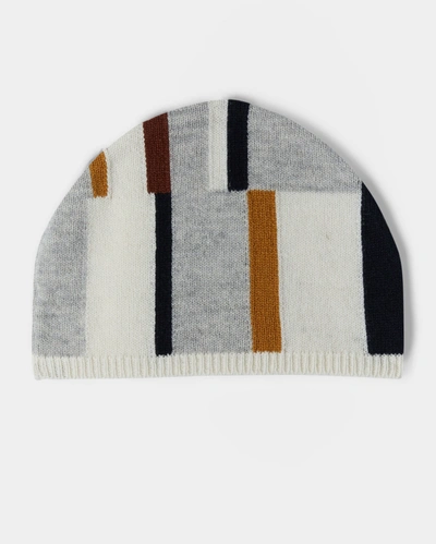 Reid Patchwork Beanie In Multi