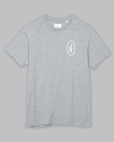 Shop Billy Reid, Inc Peace Sign Tee In Grey