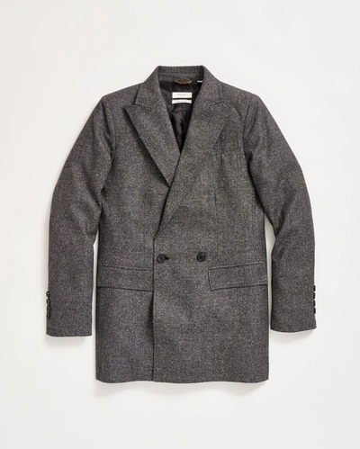 Shop Reid Peak Lapel Blazer In Charcoal