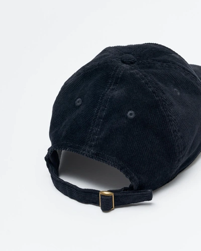 Reid Pelican Cord Cap In Black
