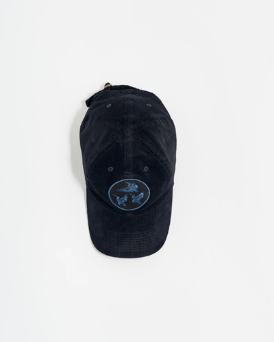 Reid Pelican Cord Cap In Black