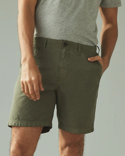 Shop Reid Pima Cotton Chino Short In Beach Blue