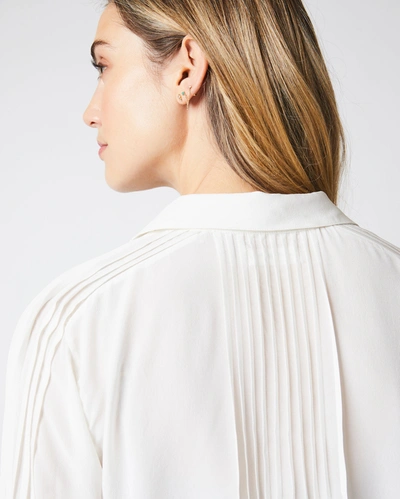 Reid Pintuck Blouse In White