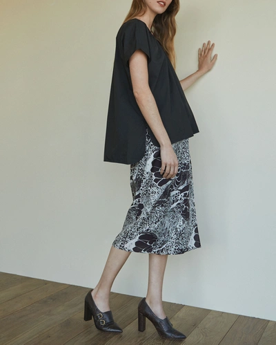 Billy Reid, Inc Roost Silk Skirt In Natural/black