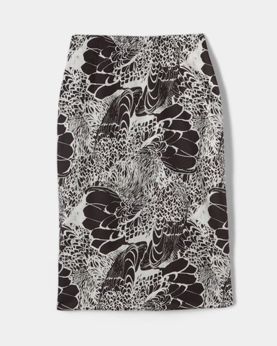 Billy Reid, Inc Roost Silk Skirt In Natural/black