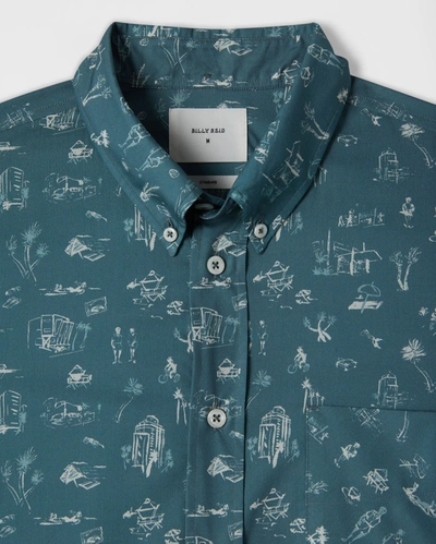 Shop Reid S/s Boardwalk Shirt In Sky Blue