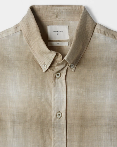 Reid S/s Murphy Shirt In Tinted Stone W/ Whisker