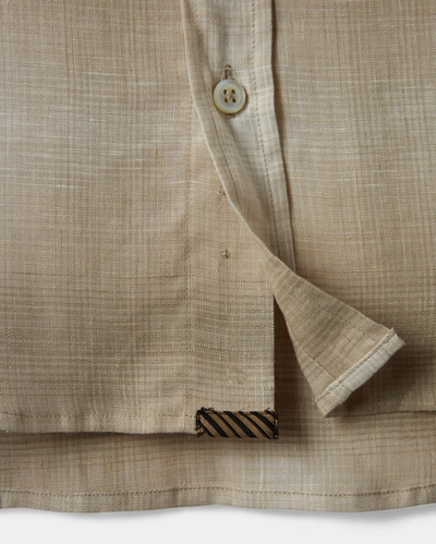Reid S/s Murphy Shirt In Tinted Stone W/ Whisker