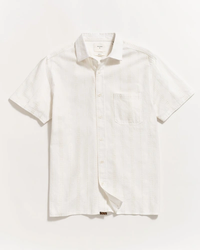 Reid S/s Treme Block Shirt In White/natural