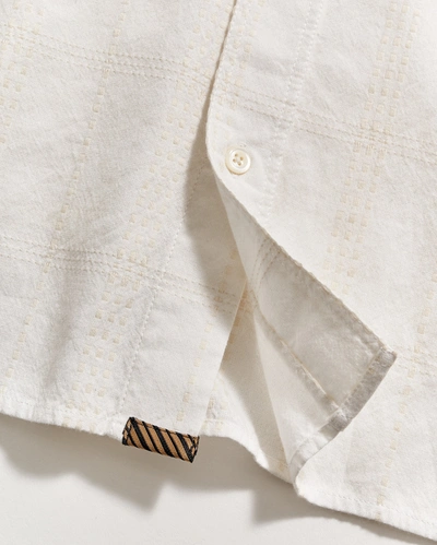 Reid S/s Treme Block Shirt In White/natural