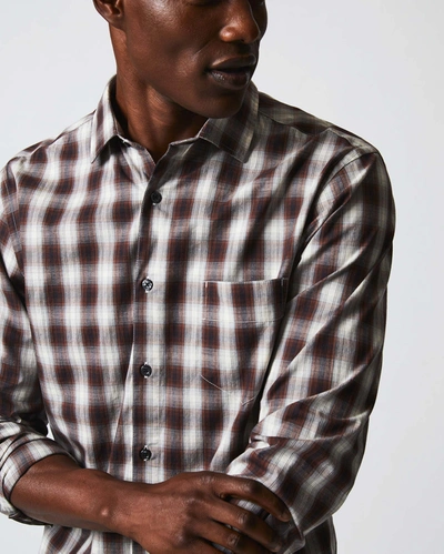 Shop Reid Shadow Plaid Tuscumbia Shirt In Natural/multi